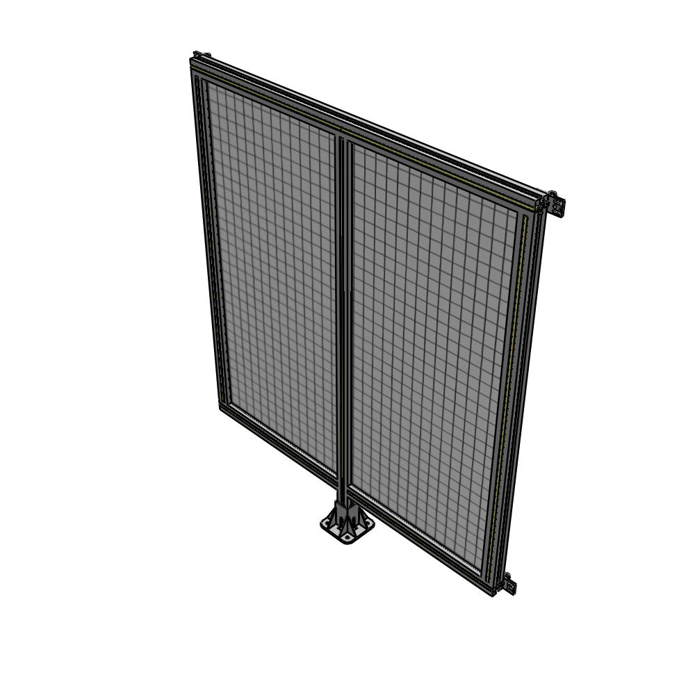 B7-1400-1200-0150-HYMFA DOUBLE PANEL-LEG IN CENTER AND HINGE CONNECTORS 1400MM X 1200MM  1" MESH, AS A KIT