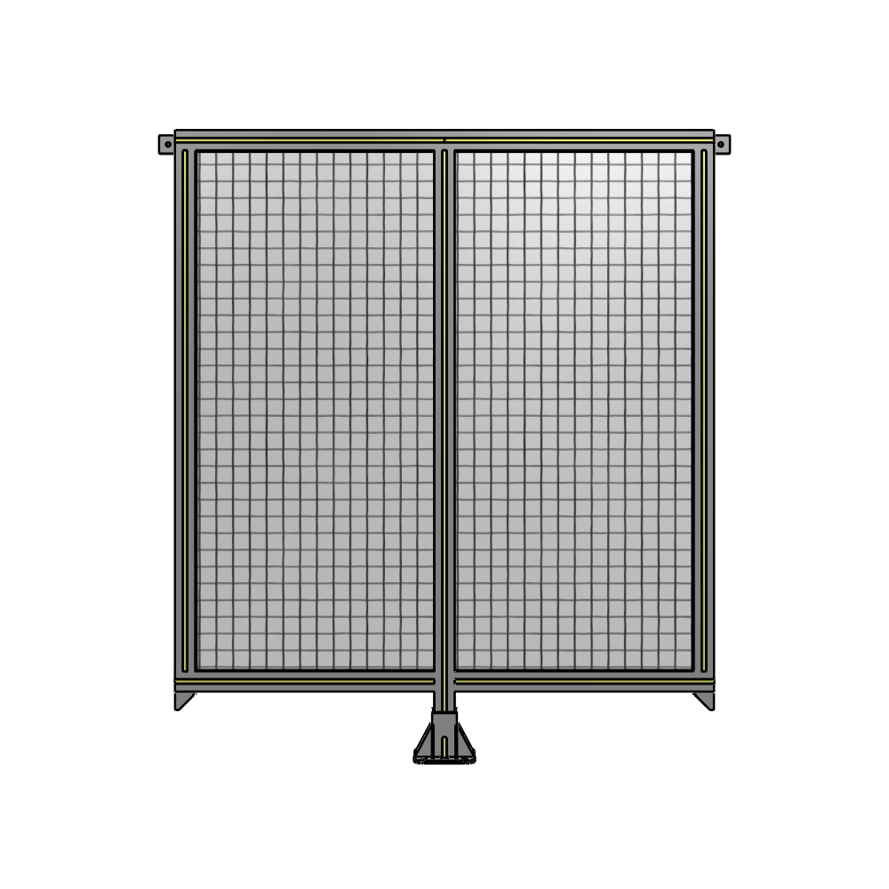 B7-1400-1200-0150-TYMFK DOUBLE PANEL-LEG IN CENTER AND TIE PLATE CONNECTORS 1400MM X 1200MM 1" MESH, FULLY ASSEMBLED