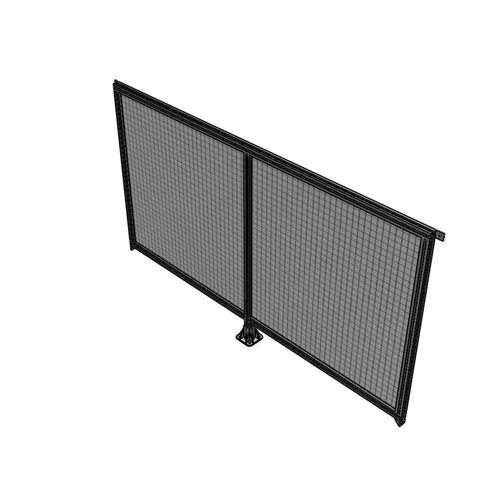 B7-1400-2400-0150-TYMFK DOUBLE PANEL-LEG IN CENTER AND TIE PLATE CONNECTORS 1400MM X 2400MM 1" MESH, AS A KIT