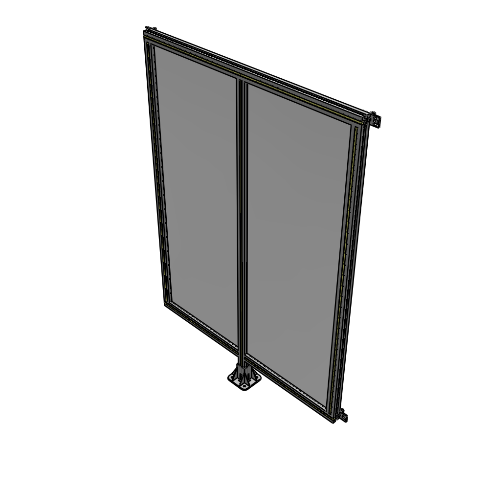B7-1700-1200-0150-HYPFK DOUBLE PANEL-LEG IN CENTER AND HINGE CONNECTORS 1700MM X 1200MM 1/4" POLYCARBONATE, AS A KIT