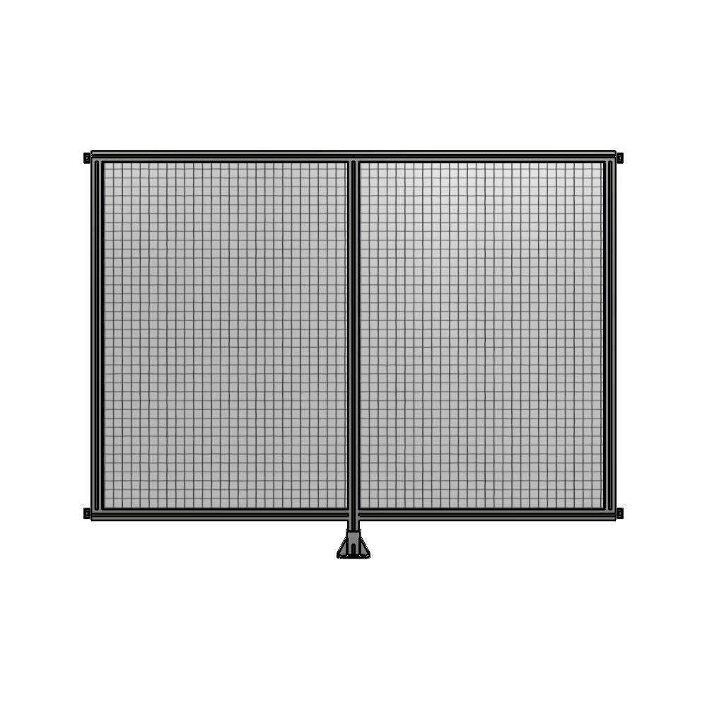 B7-1700-2200-0150-HYMFA DOUBLE PANEL-LEG IN CENTER AND HINGE CONNECTORS 1700MM X 2200MM  1" MESH, FULLY ASSEMBLED