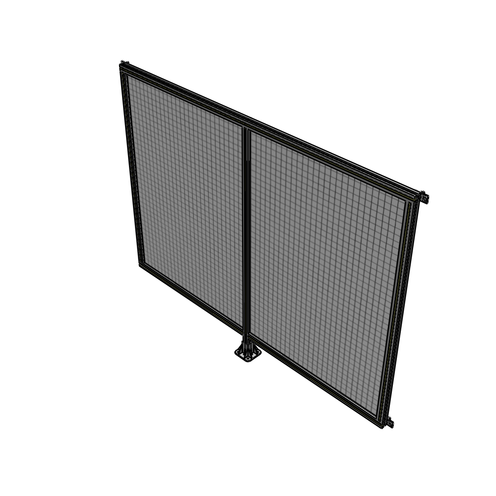 B7-1700-2200-0150-HYMFK DOUBLE PANEL-LEG IN CENTER AND HINGE CONNECTORS 1700MM X 2200MM  1" MESH, AS A KIT
