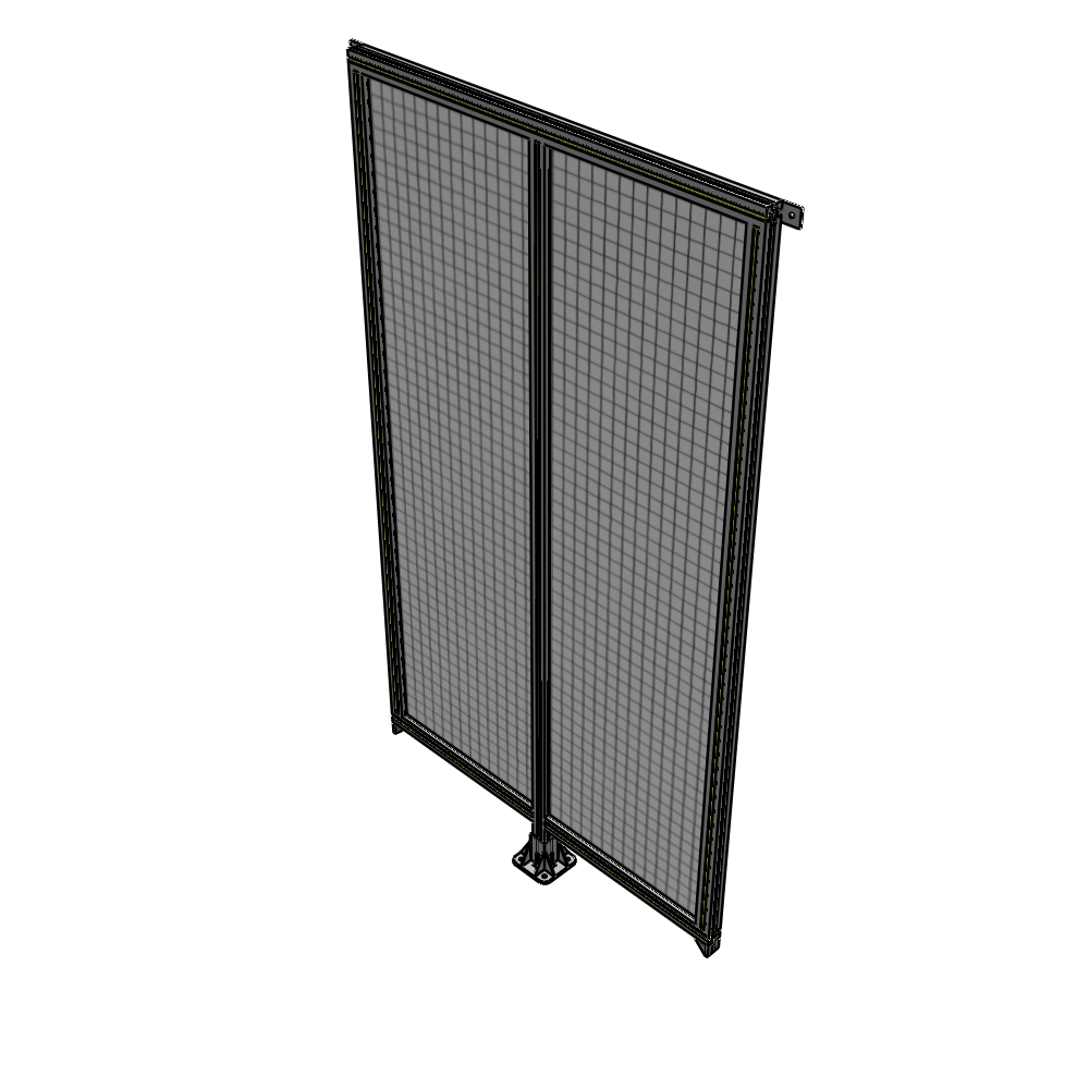 B7-2135-1200-0150-TYMFK DOUBLE PANEL-LEG IN CENTER AND TIE PLATE CONNECTORS 2135MM X 1200MM 1" MESH, AS A KIT