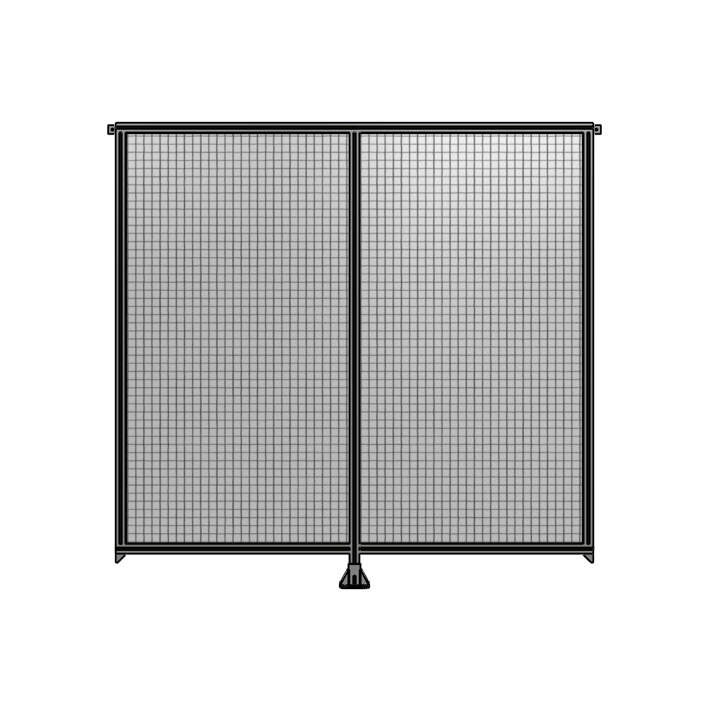 B7-2135-2200-0150-TYMFK DOUBLE PANEL-LEG IN CENTER AND TIE PLATE CONNECTORS 2135MM X  2200MM  1" MESH, AS A KIT