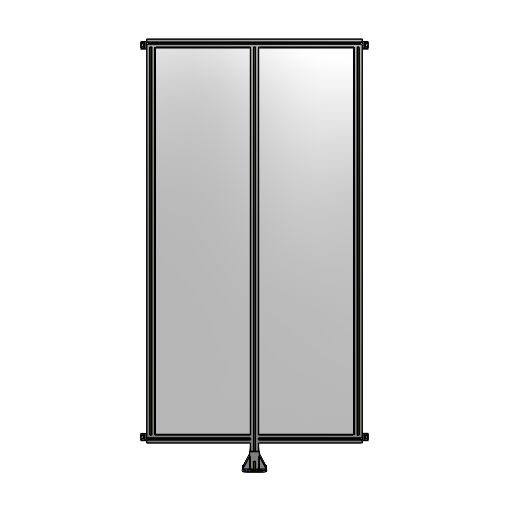 B7-2400-1200-0150-HYPFK DOUBLE PANEL-LEG IN CENTER AND HINGE CONNECTORS 2400MM X 1200MM  1/4" POLYCARBONATE, AS A KIT