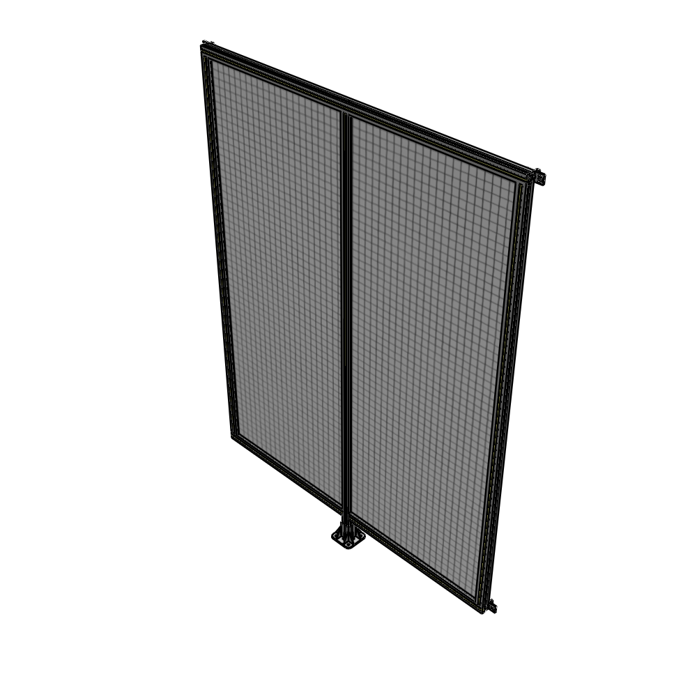 B7-2400-1800-0150-HYMFA DOUBLE PANEL-LEG IN CENTER AND HINGE CONNECTORS 2400MM X 1800MM  1" MESH, FULLY ASSEMBLED