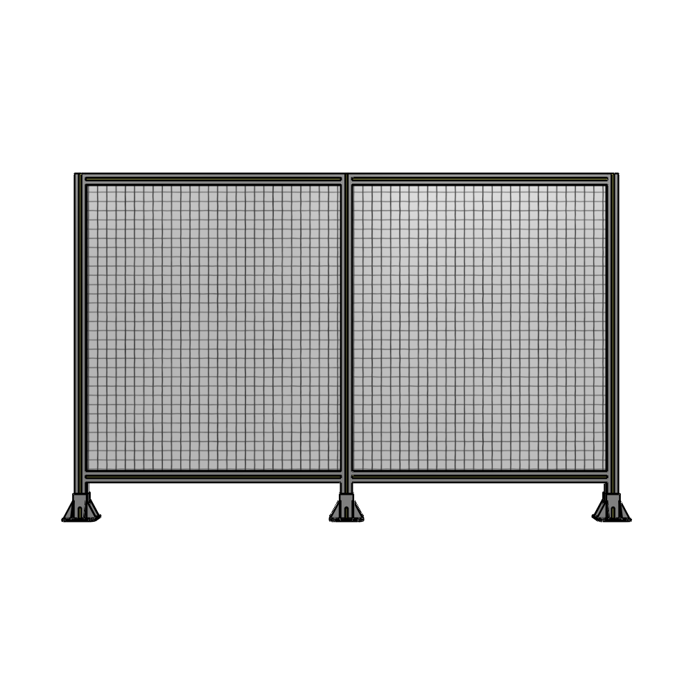 B8-1400-2200-0150-ZYMFK DOUBLE PANEL-3 LEGS 1400MM X 1800MM 1" MESH, AS A KIT