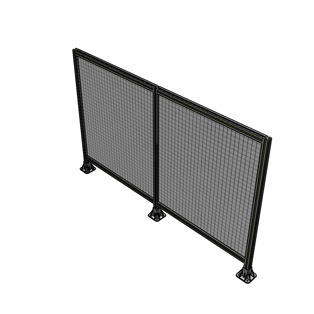 B8-1400-2200-0150-ZYMFK DOUBLE PANEL-3 LEGS 1400MM X 1800MM 1" MESH, AS A KIT