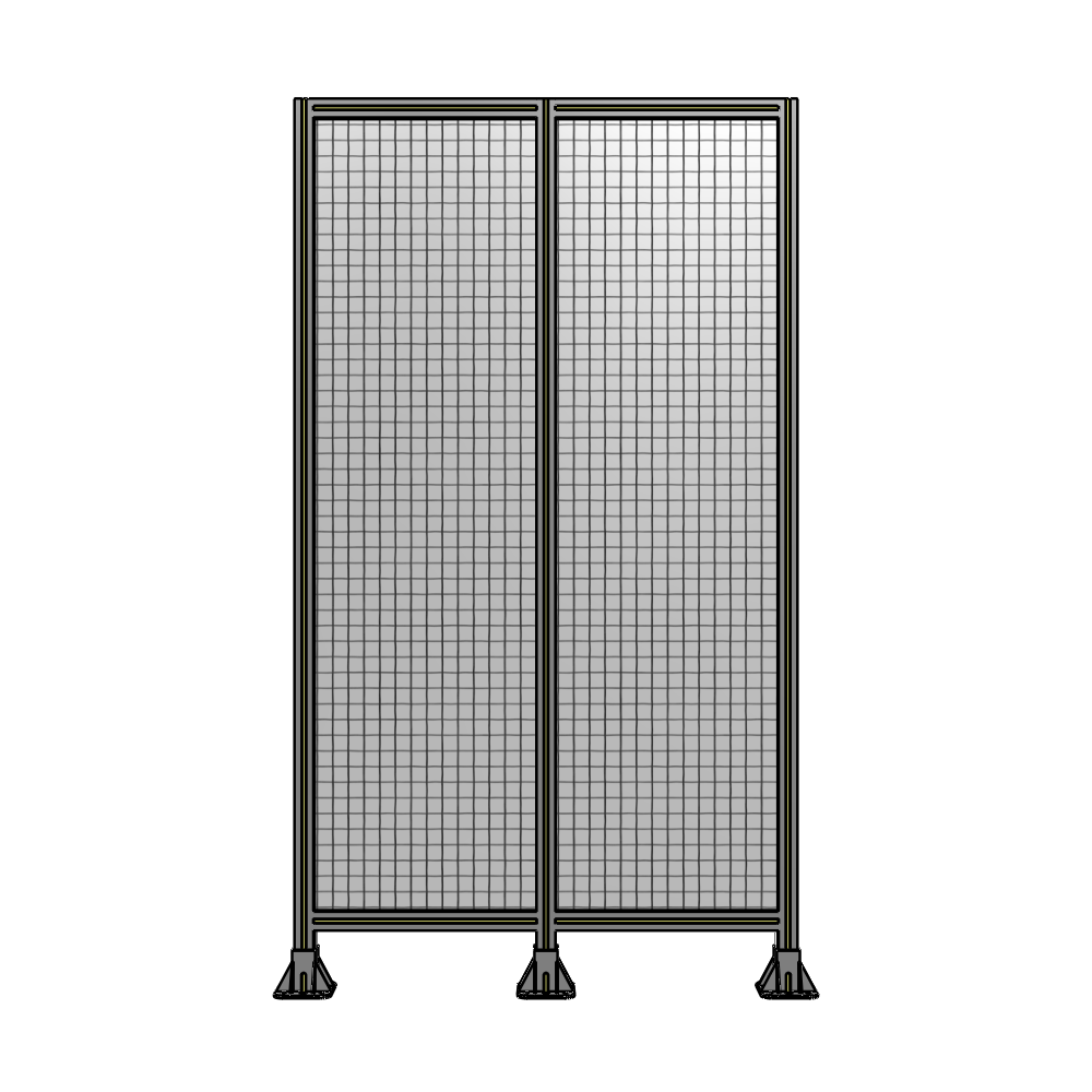 B8-2135-1200-0150-ZYMFK DOUBLE PANEL-3 LEGS 2135MM X 1200MM  1" MESH, AS A KIT