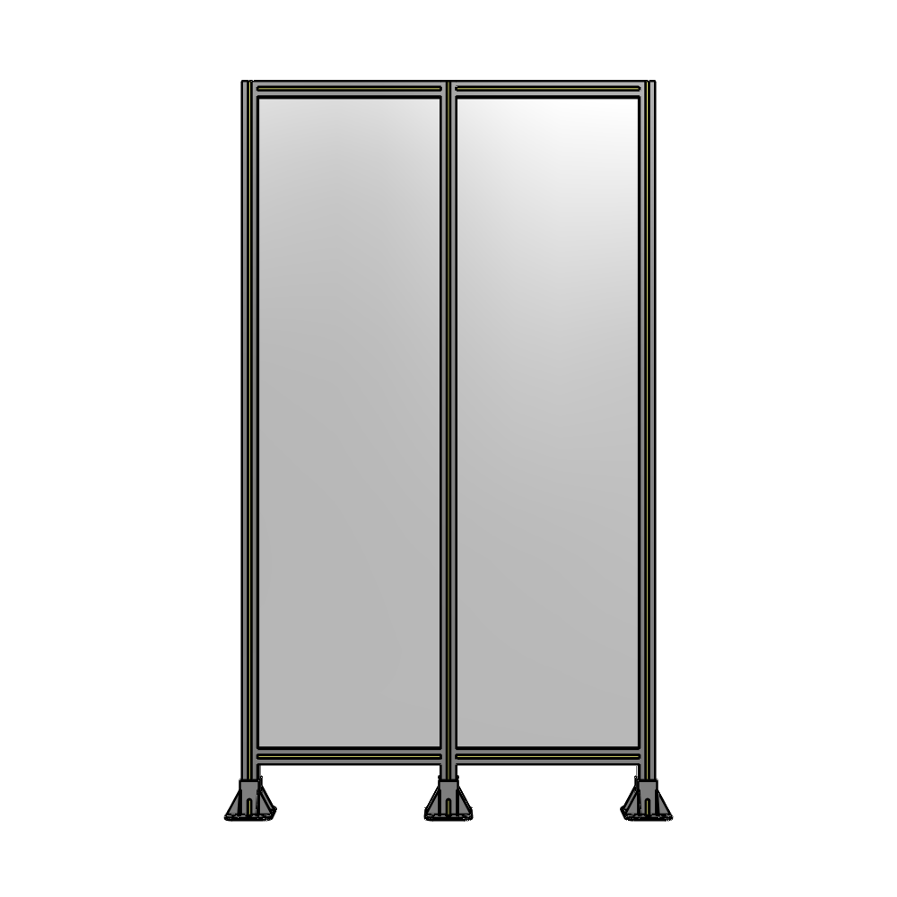B8-2135-1200-0150-ZYPFK DOUBLE PANEL-3 LEGS 2135MM X 1200MM  1/4" POLYCARBONATE, AS A KIT