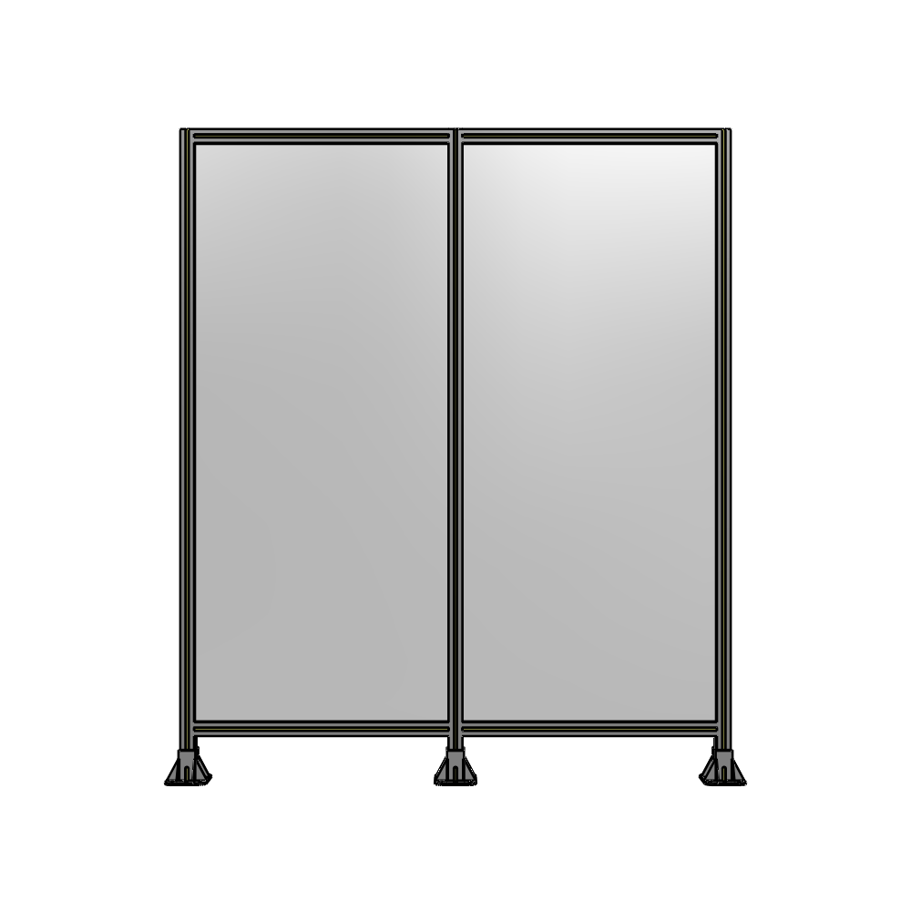 B8-2135-1800-0150-ZYPFK DOUBLE PANEL-3 LEGS 2135MM X 1800MM  1/4" POLYCARBONATE, AS A KIT