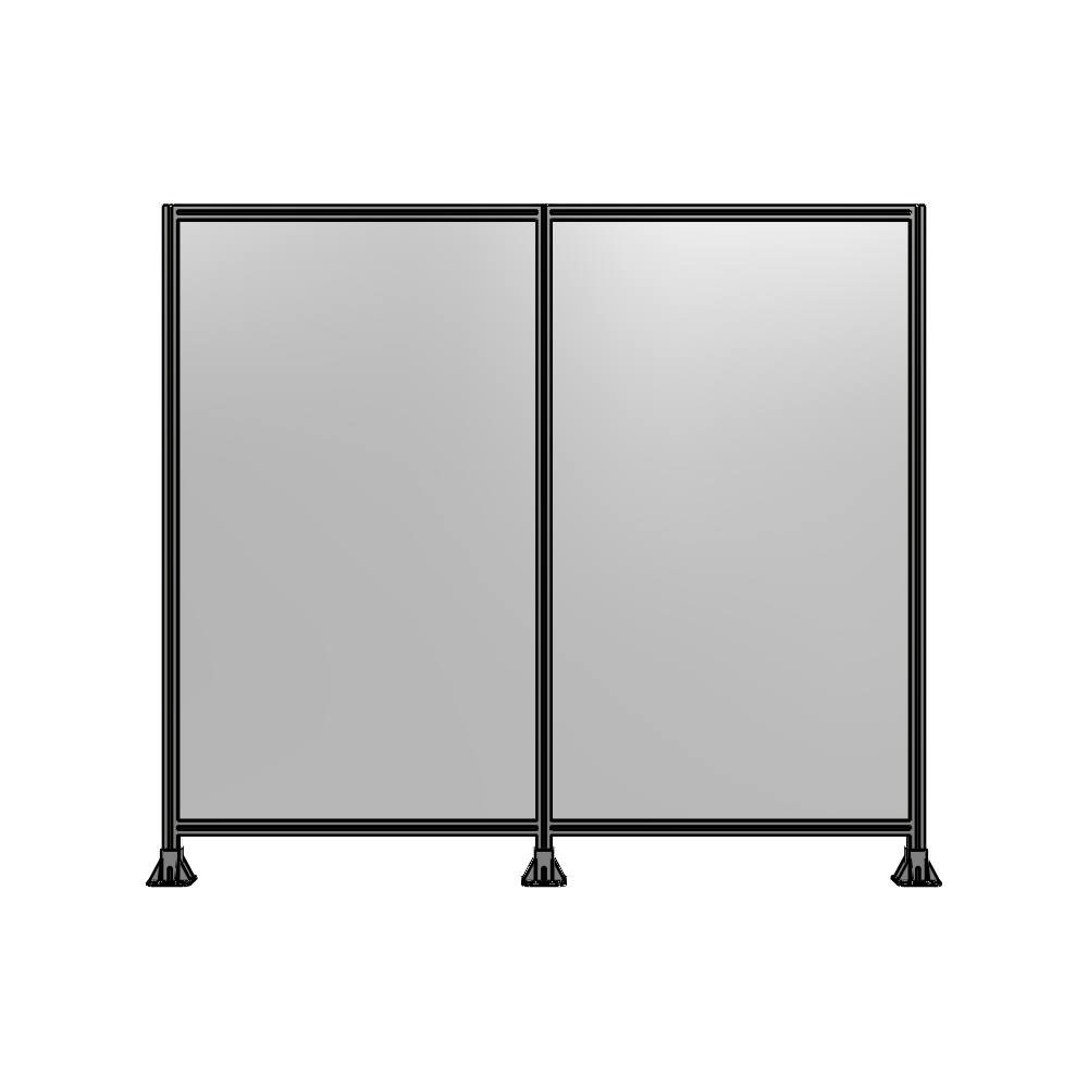 B8-2135-2400-0150-ZYPFK DOUBLE PANEL-3 LEGS 2135MM X 2400MM  1/4" POLYCARBONATE, AS A KIT