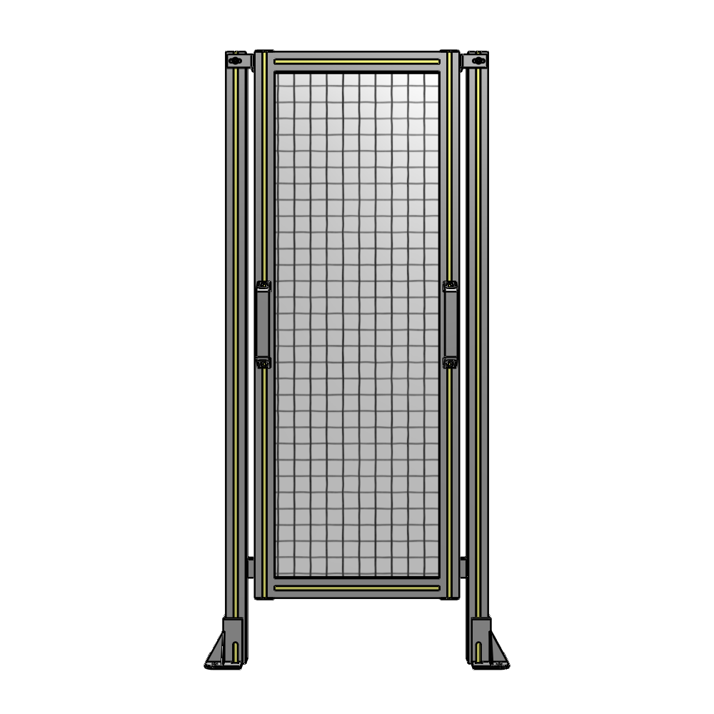 E3-1400-0600-0150-GYMTA SINGLE REMOVABLE PANEL WITH LEGS 1400MM X 600MM 1" MESH, FULLY ASSEMBLED