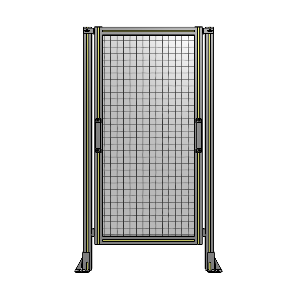 E3-1400-0750-0150-GYMTA SINGLE REMOVABLE PANEL WITH LEGS 1400MM X 750MM 1" MESH, FULLY ASSEMBLED