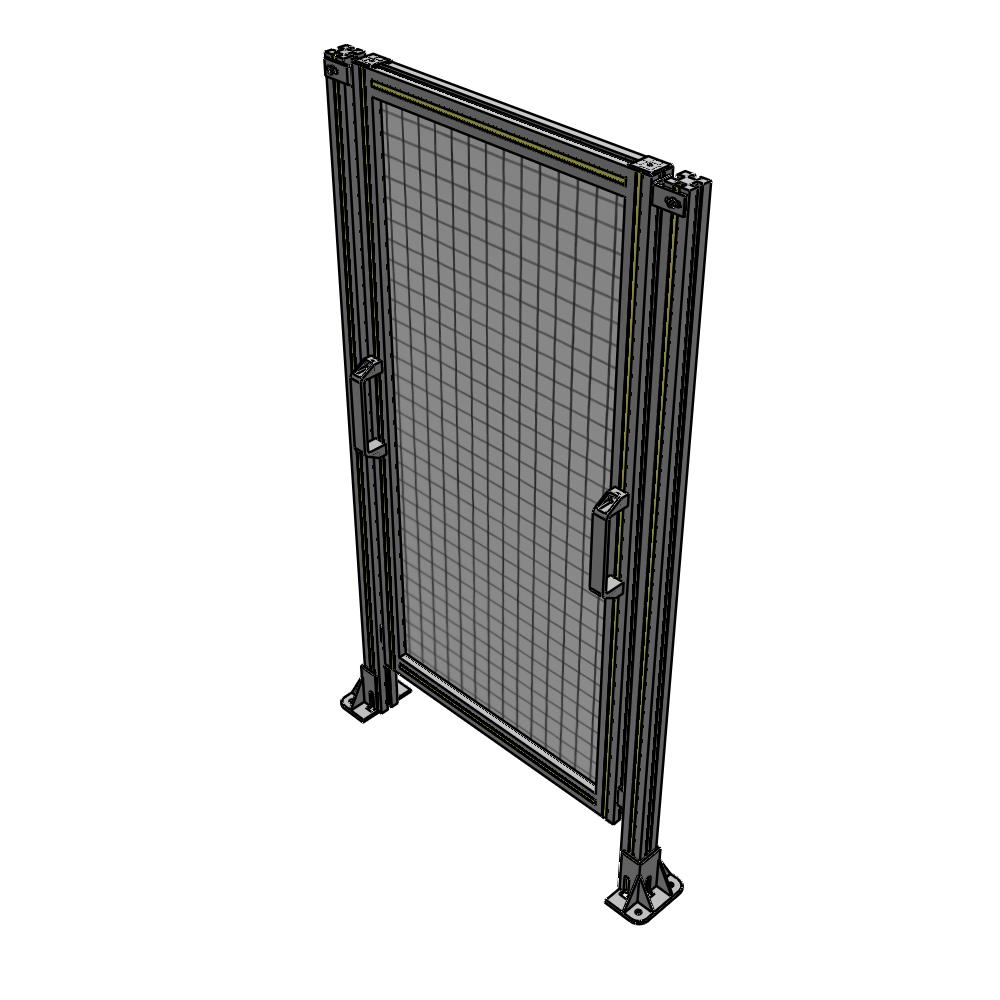 E3-1400-0750-0150-GYMTA SINGLE REMOVABLE PANEL WITH LEGS 1400MM X 750MM 1" MESH, FULLY ASSEMBLED