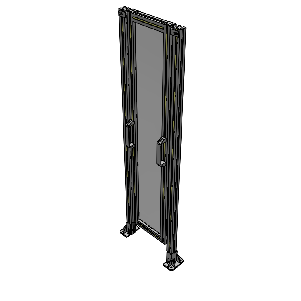 E3-1700-0450-0150-GYPTK SINGLE REMOVABLE PANEL WITH LEGS 1700MM X 450MM 1/4" POLYCARBONATE, AS A KIT