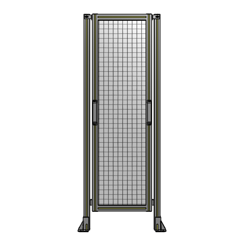 E3-1700-0600-0150-GYMTA SINGLE REMOVABLE PANEL WITH LEGS 1700MM X 600MM 1" MESH, FULLY ASSEMBLED