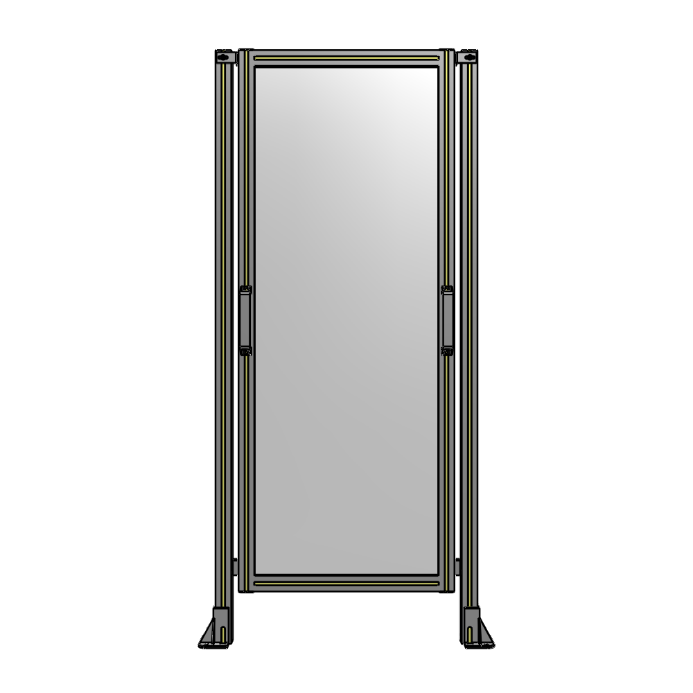 E3-1700-0750-0150-GYPTA SINGLE REMOVABLE PANEL WITH LEGS 1700MM X 750MM 1/4" POLYCARBONATE, FULLY ASSEMBLED