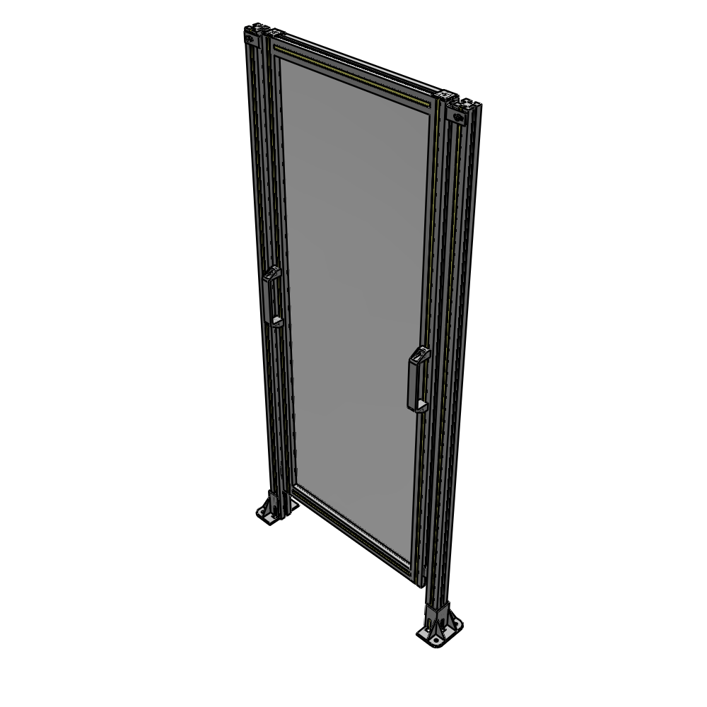 E3-1700-0750-0150-GYPTA SINGLE REMOVABLE PANEL WITH LEGS 1700MM X 750MM 1/4" POLYCARBONATE, FULLY ASSEMBLED