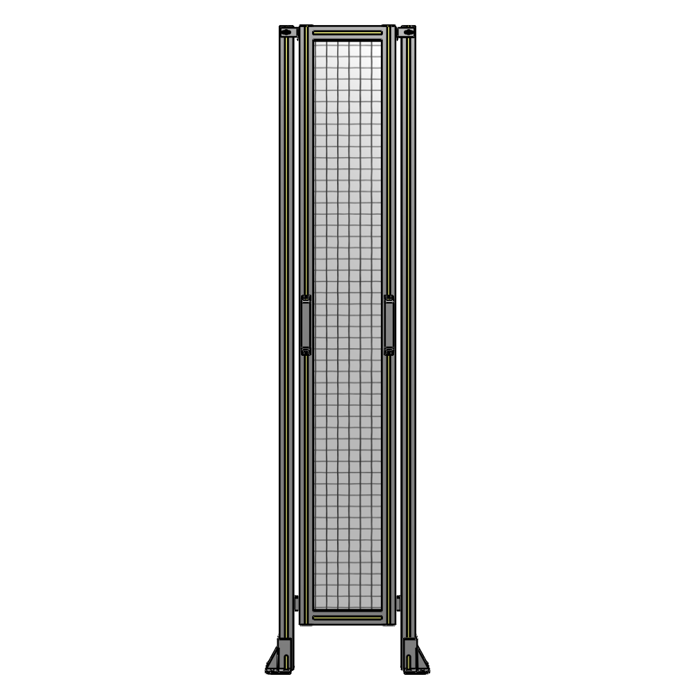 E3-2135-0450-0150-GYMTA SINGLE REMOVABLE PANEL WITH LEGS 2135MM X 450MM 1" MESH, FULLY ASSEMBLED
