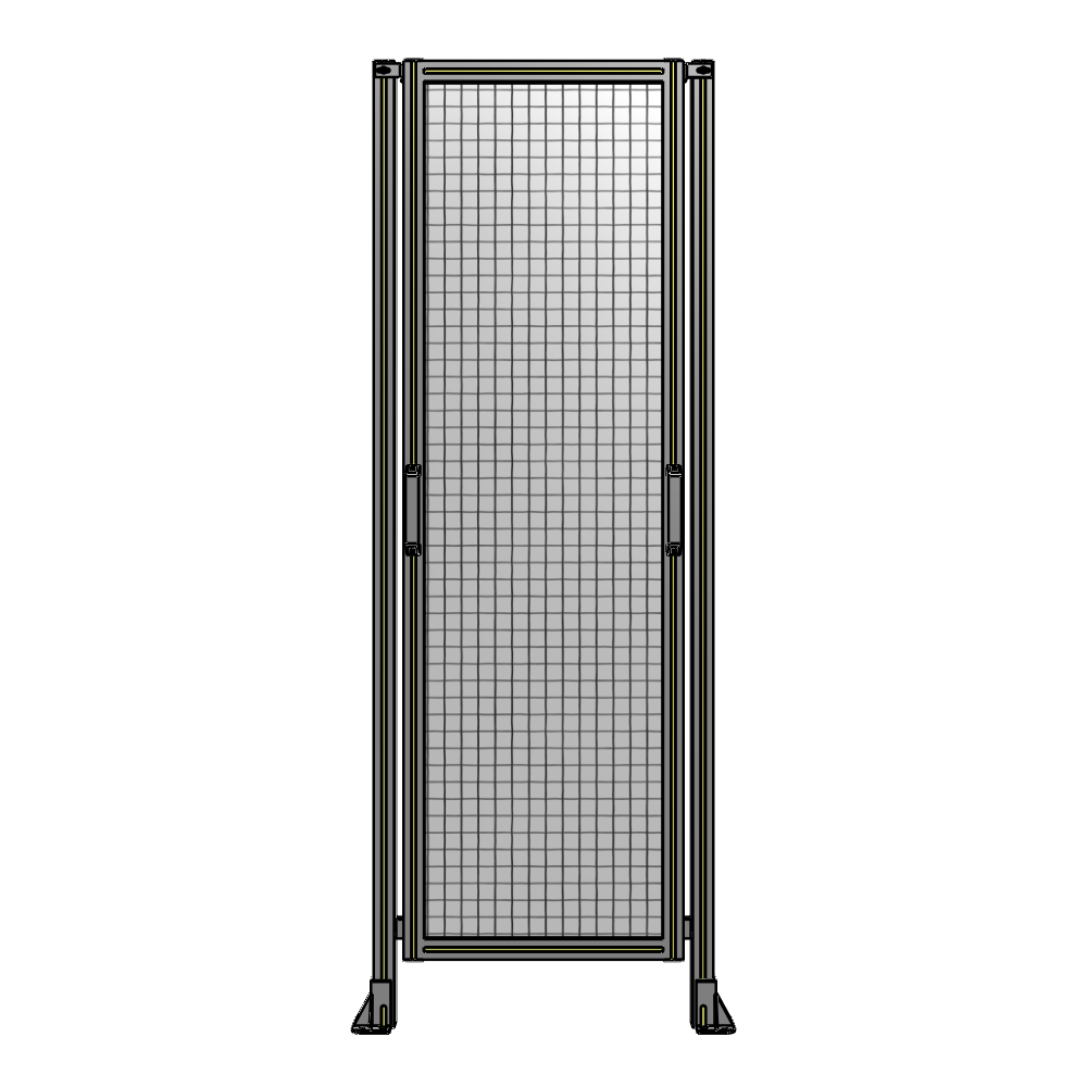 E3-2135-0750-0150-GYMTA SINGLE REMOVABLE PANEL WITH LEGS 2135MM X 750MM 1" MESH, FULLY ASSEMBLED
