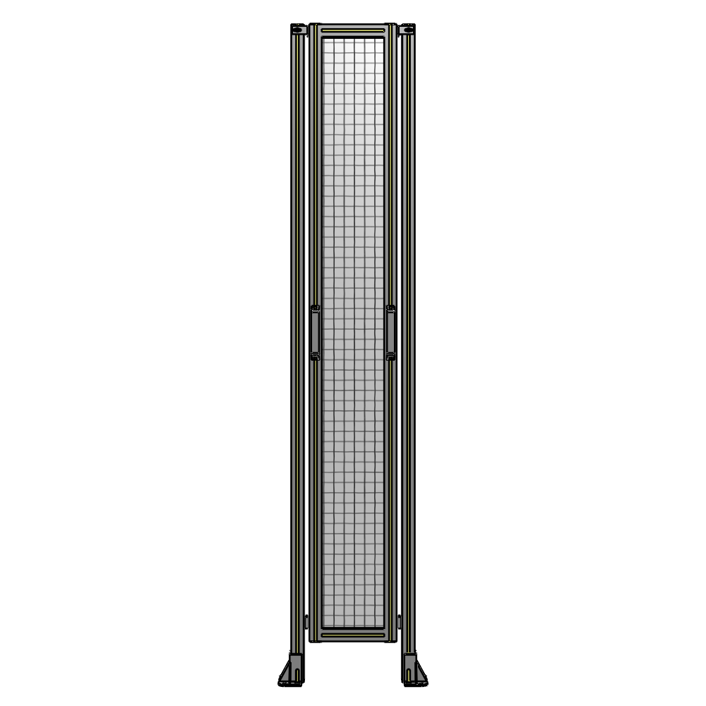 E3-2400-0450-0150-GYMTK SINGLE REMOVABLE PANEL WITH LEGS 2400MM X 450MM 1" MESH, FULLY ASSEMBLED