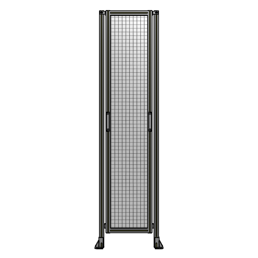 E3-2400-0600-0150-GYMTK SINGLE REMOVABLE PANEL WITH LEGS 2400MM X 600MM 1" MESH, FULLY ASSEMBLED