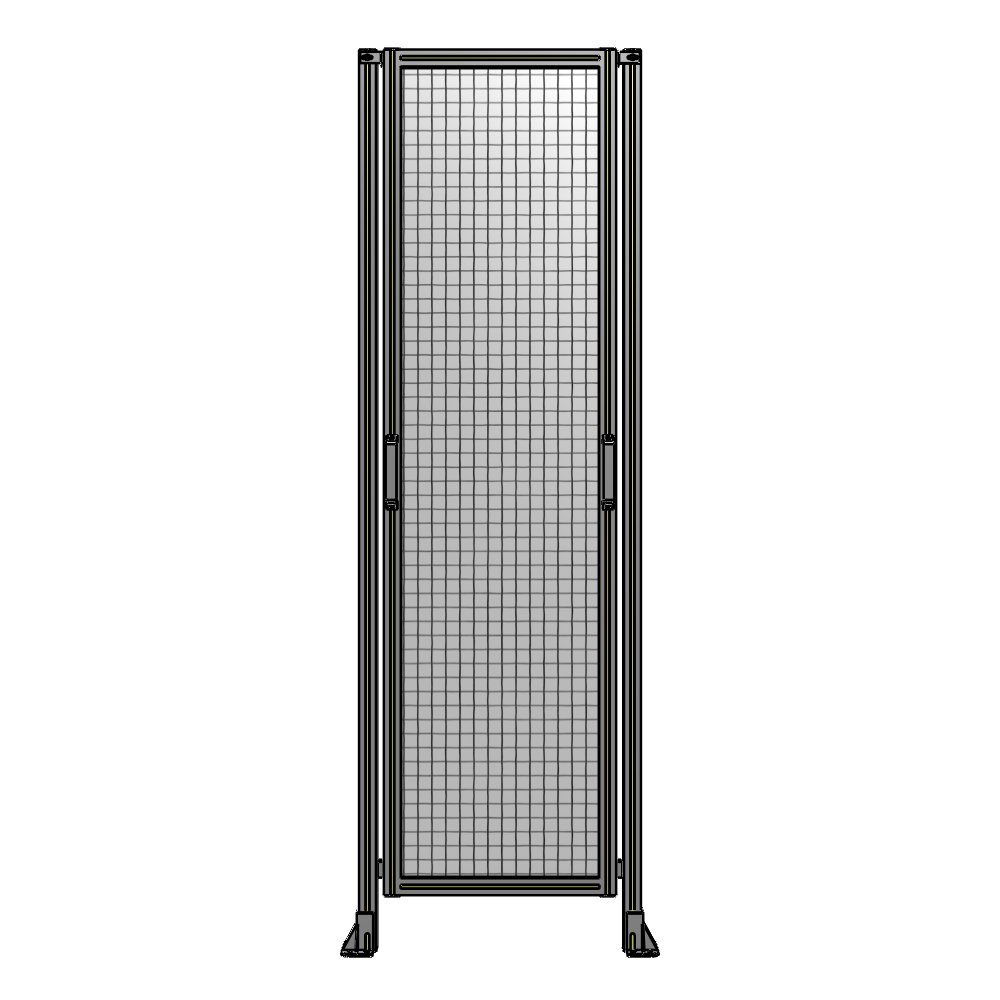 E3-2400-0750-0150-GYMTA SINGLE REMOVABLE PANEL WITH LEGS 2400MM X 750MM 1" MESH, AS A KIT