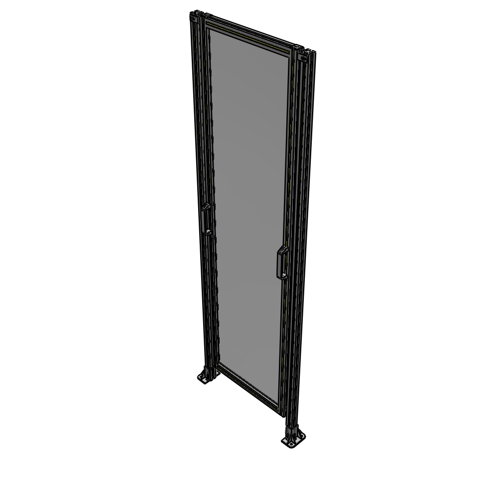 E3-2400-0750-0150-GYPTA SINGLE REMOVABLE PANEL WITH LEGS 2400MM X 750MM 1/4" POLYCARBONATEONATE, AS A KIT