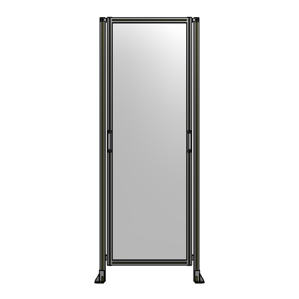 E3-2400-0900-0150-GYPTA SINGLE REMOVABLE PANEL WITH LEGS 2400MM X 900MM 1/4" POLYCARBONATE, FULLY ASSEMBLED