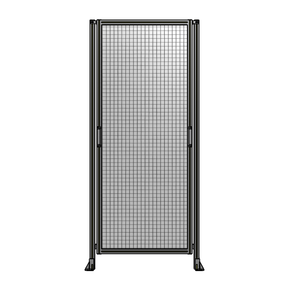 E3-2400-1050-0150-GYMTK SINGLE REMOVABLE PANEL WITH LEGS 2400MM X 1050MM 1" MESH, AS A KIT