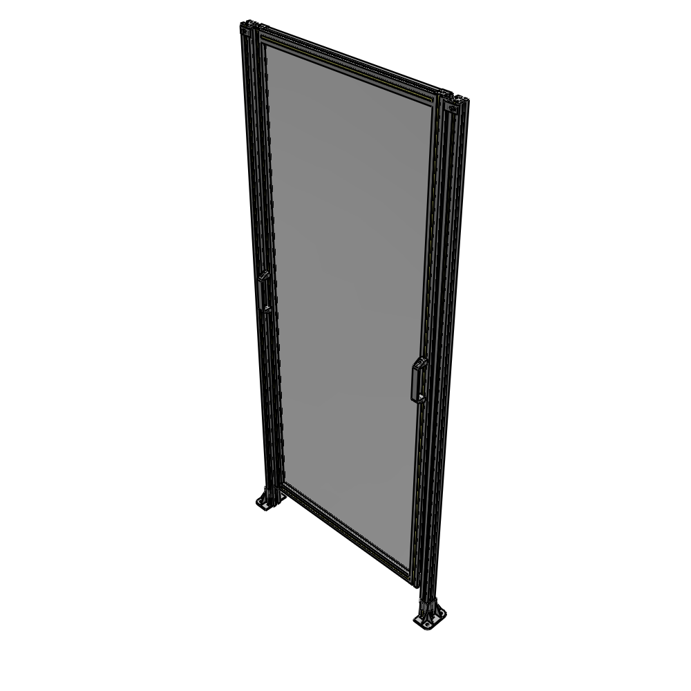 E3-2400-1050-0150-GYPTA SINGLE REMOVABLE PANEL WITH LEGS 2400MM X 1050MM 1/4" POLYCARBONATE, FULLY ASSEMBLED
