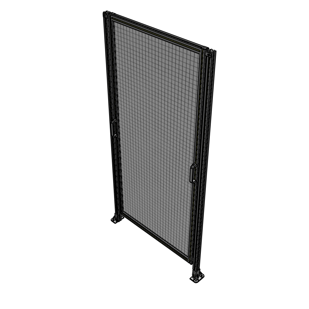 E3-2400-1200-0150-GYMTA SINGLE REMOVABLE PANEL WITH LEGS 2400MM X 1200MM 1" MESH, FULLY ASSEMBLED