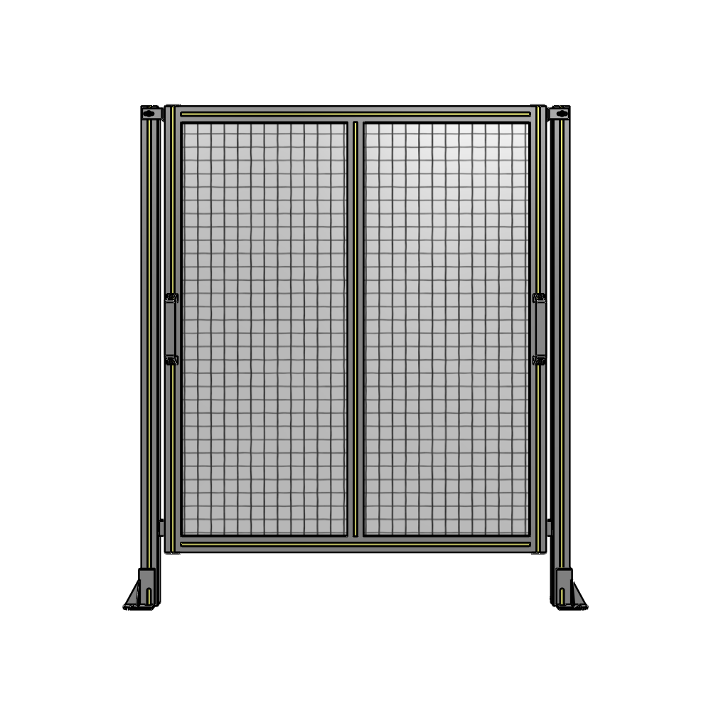E4-1400-1200-0150-GYMTA DOUBLE REMOVABLE PANEL WITH LEGS  1400MM X 1200MM 1" MESH, FULLY ASSEMBLED