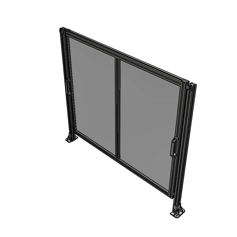 E4-1400-1600-0150-GYPTK DOUBLE REMOVABLE PANEL WITH LEGS 1400MM X 1600MM 1/4" POLYCARB, AS A KIT
