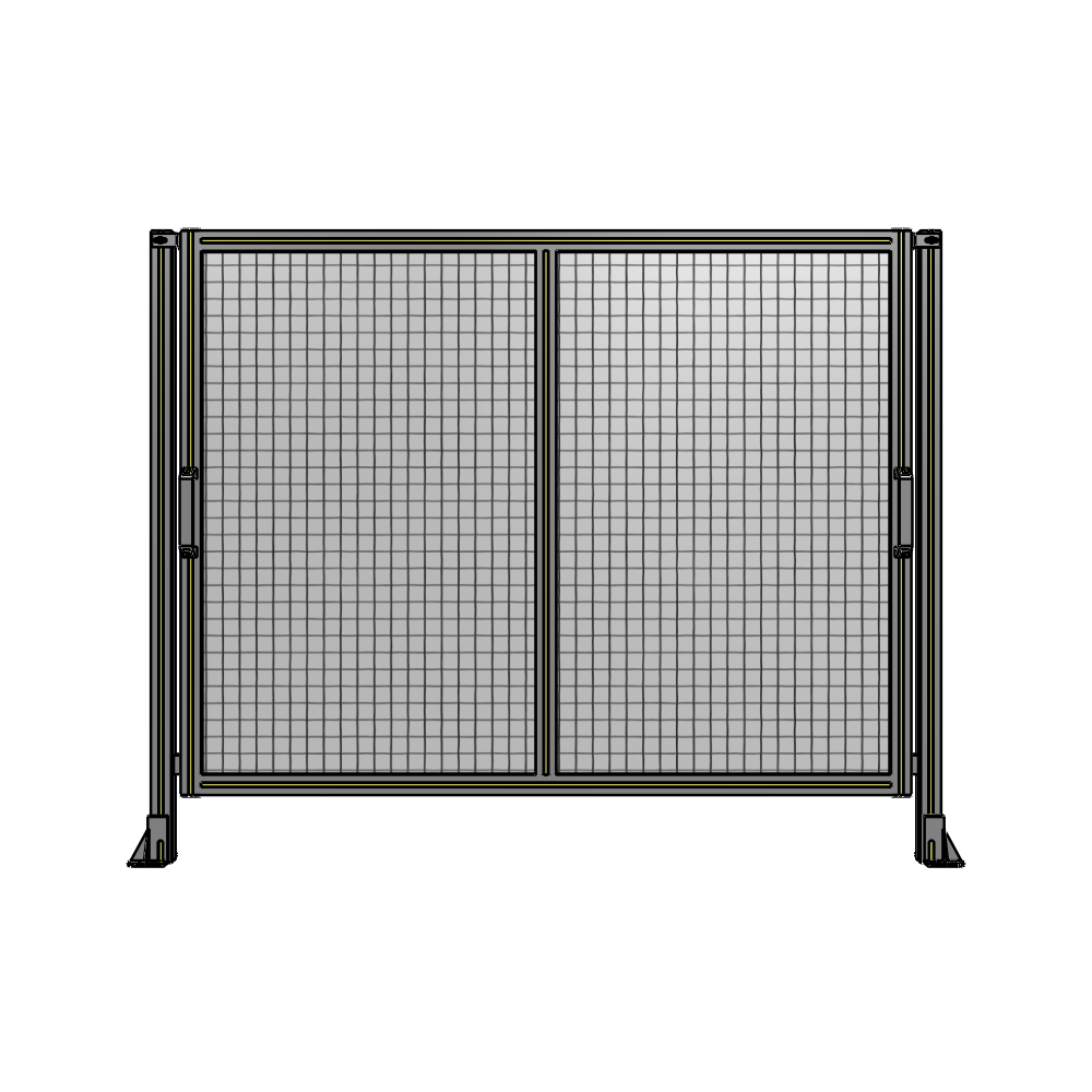 E4-1400-1750-0150-GYMTA DOUBLE REMOVABLE PANEL WITH LEGS 1400MM X 1750MM 1" MESH, FULLY ASSEMBLED