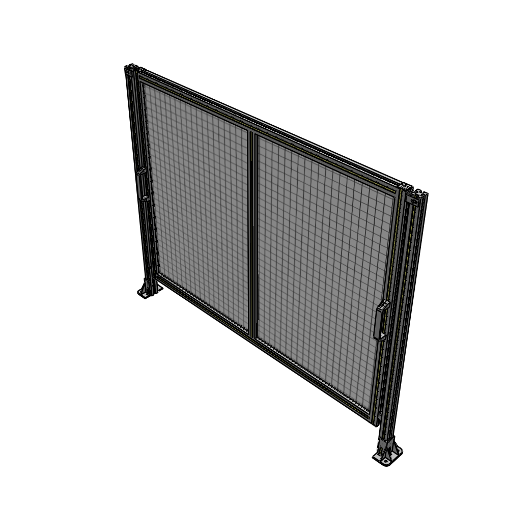 E4-1400-1750-0150-GYMTK DOUBLE REMOVABLE PANEL WITH LEGS 1400MM X 1750MM 1" MESH, AS A KIT