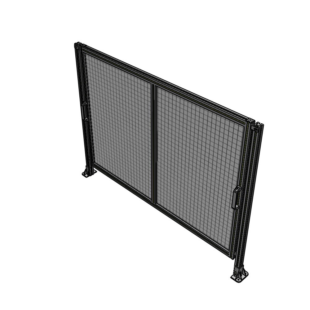 E4-1400-1900-0150-GYMTA DOUBLE REMOVABLE PANEL WITH LEGS  1400MM X 1900MM 1" MESH, FULLY ASSEMBLED