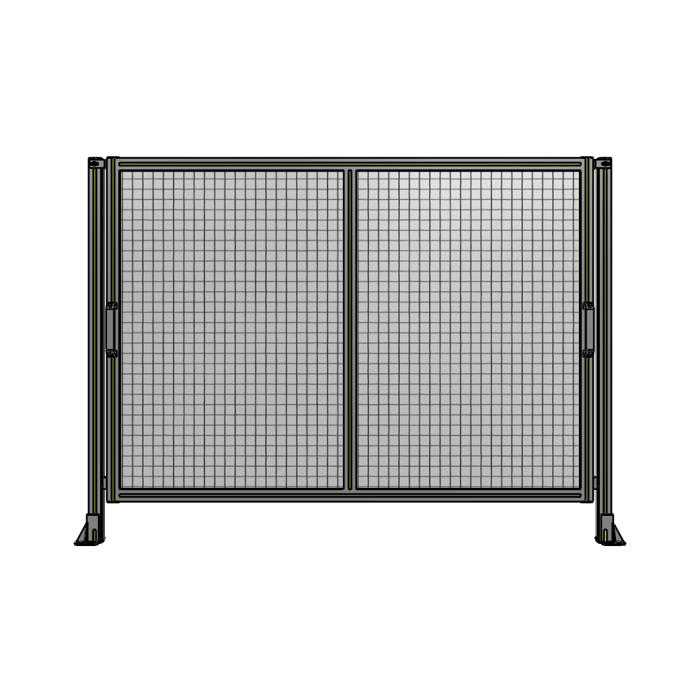 E4-1400-1900-0150-GYMTK DOUBLE REMOVABLE PANEL WITH LEGS 1400MM X 1900MM 1" MESH, AS A KIT