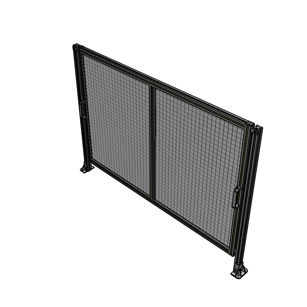 E4-1400-2000-0150-GYMTA DOUBLE REMOVABLE PANEL WITH LEGS  1400MM X 2000MM 1" MESH, FULLY ASSEMBLED