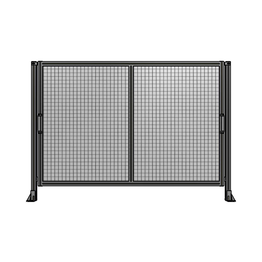 E4-1400-2000-0150-GYMTK DOUBLE REMOVABLE PANEL WITH LEGS 1400MM X 2000MM 1" MESH, AS A KIT