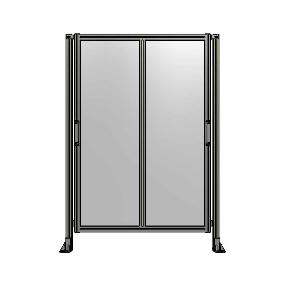 E4-1700-1200-0150-GYPTK DOUBLE REMOVABLE PANEL WITH LEGS 1700MM X 1200MM 1/4" POLYCARB, AS A KIT
