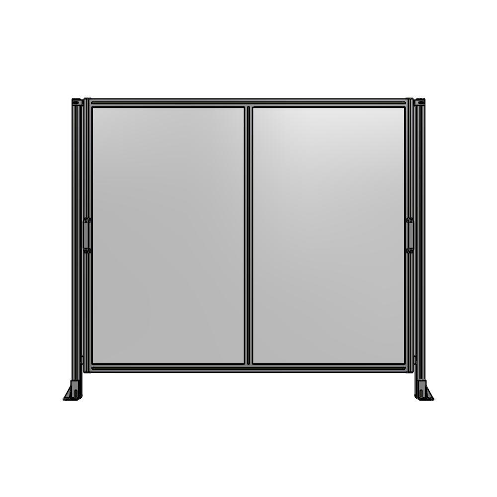 E4-1700-2000-0150-GYPTK DOUBLE REMOVABLE PANEL WITH LEGS 1700MM X 2000MM 1/4" POLYCARBONATE, AS A KIT