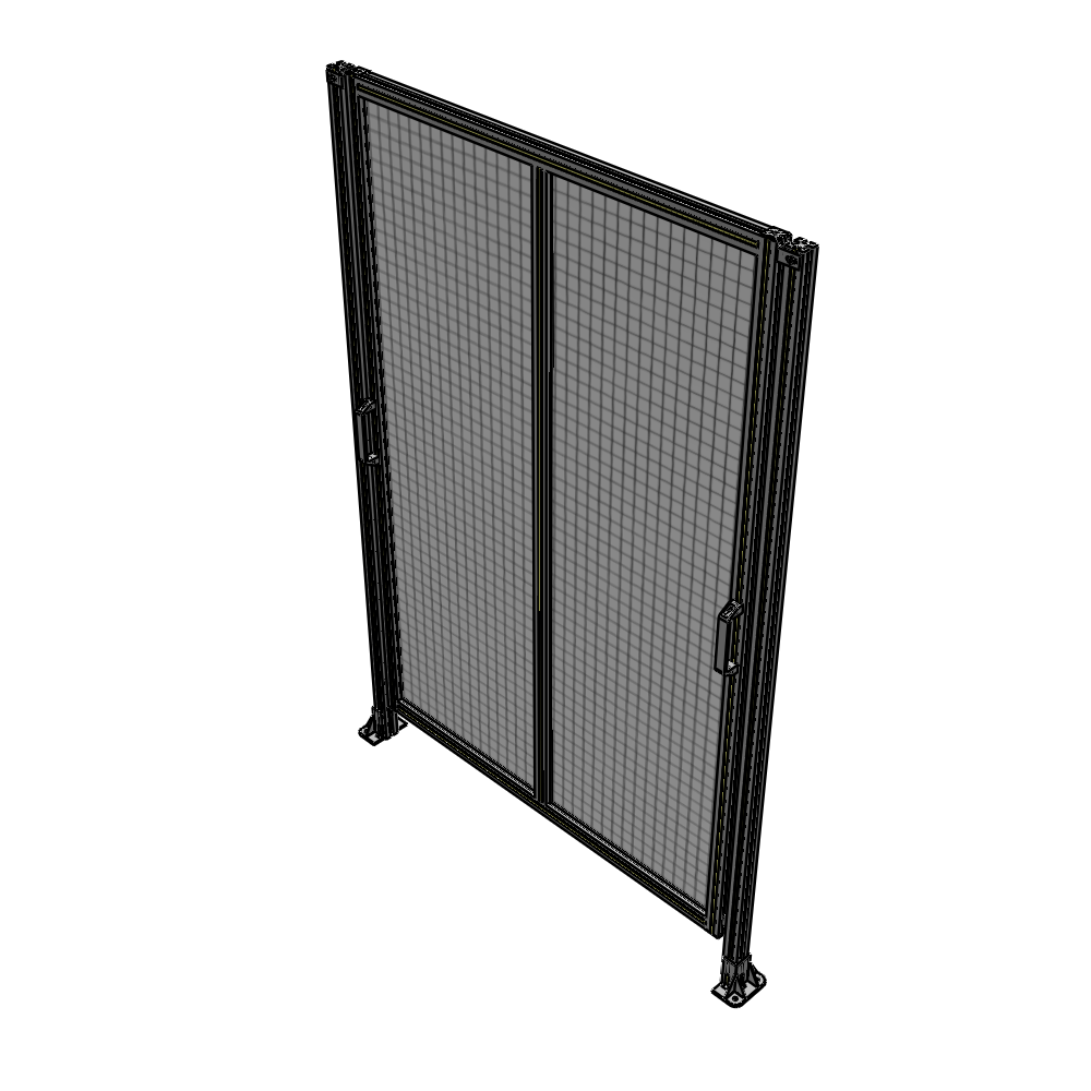 E4-2135-1450-0150-GYMTK DOUBLE REMOVABLE PANEL WITH LEGS 2135MM X 1450MM 1" MESH, AS A KIT