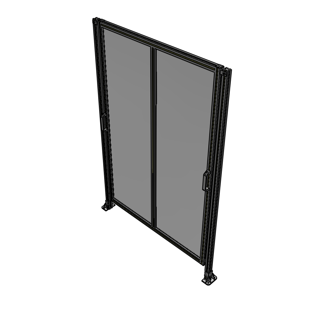 E4-2135-1450-0150-GYPTK DOUBLE REMOVABLE PANEL WITH LEGS 2135MM X 1450MM 1/4" POLYCARBONATE, AS A KIT