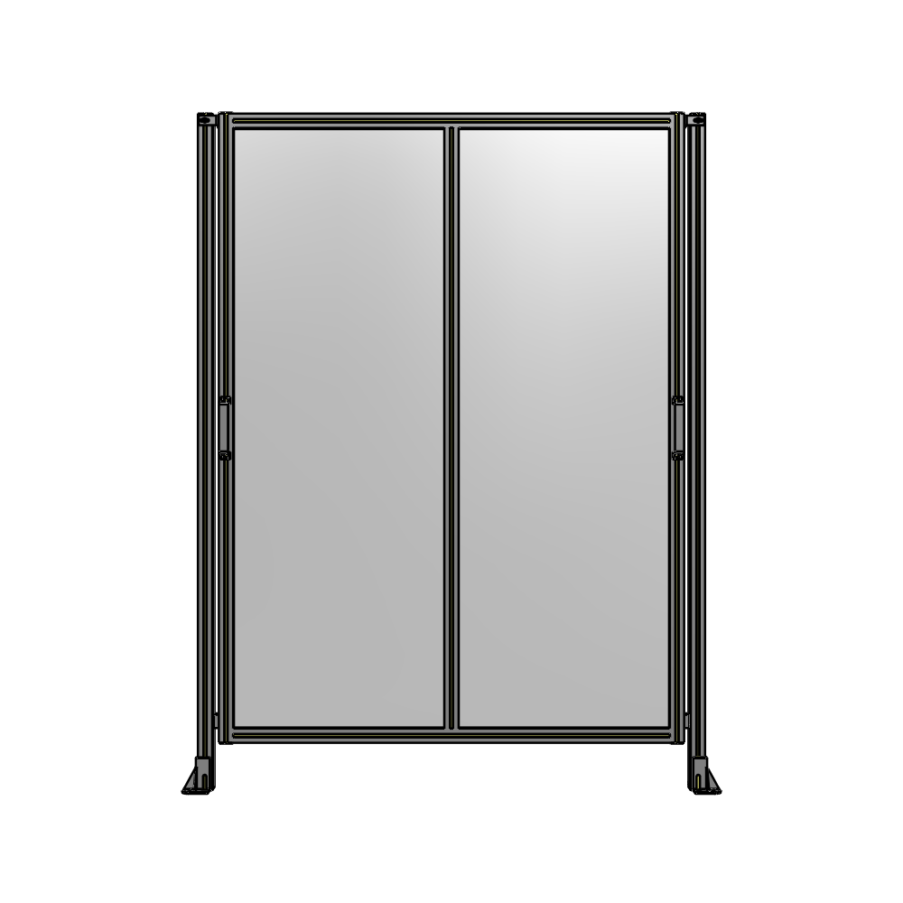 E4-2135-1600-0150-GYPTK DOUBLE REMOVABLE PANEL WITH LEGS 2135MM X 1600MM 1/4" POLYCARBONATE, AS A KIT