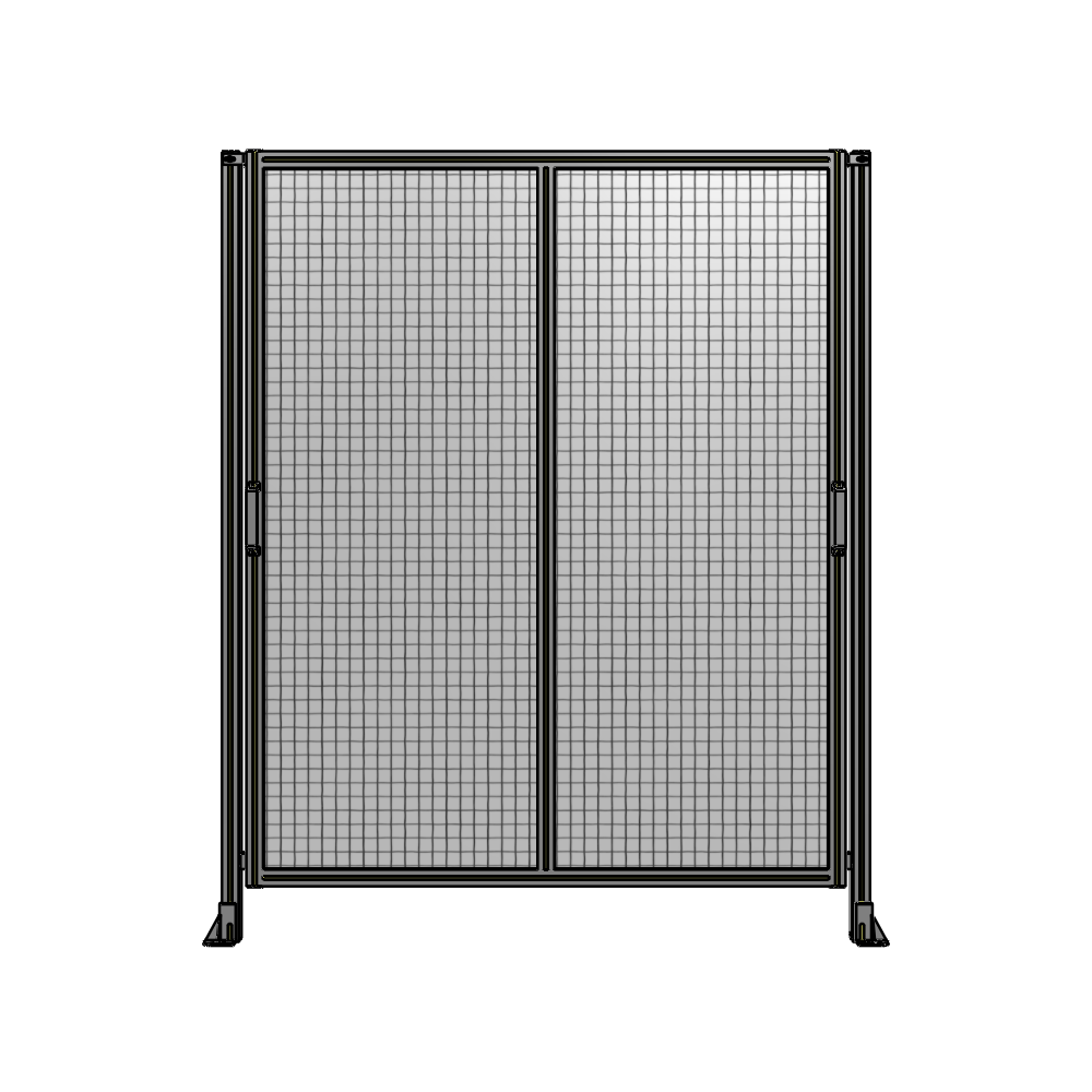 E4-2135-1750-0150-GYMTA DOUBLE REMOVABLE PANEL WITH LEGS 2135MM X 1750MM 1" MESH, FULLY ASSEMBLED