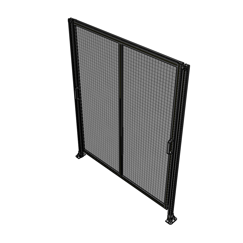 E4-2135-1750-0150-GYMTA DOUBLE REMOVABLE PANEL WITH LEGS 2135MM X 1750MM 1" MESH, FULLY ASSEMBLED