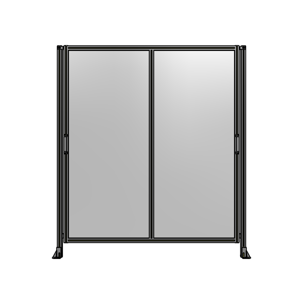 E4-2135-1900-0150-GYPTK DOUBLE REMOVABLE PANEL WITH LEGS 2135MM X 1900MM 1/4" POLYCARBONATE, AS A KIT