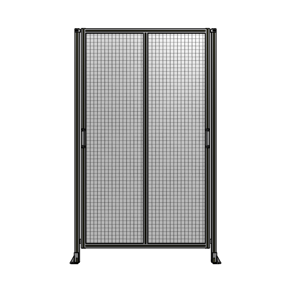 E4-2400-1450-0150-GYMTA DOUBLE REMOVABLE PANEL WITH LEGS 2400MM X 1450MM 1" MESH, FULLY ASSEMBLED